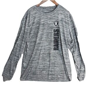 Nike Dri-FIT Las Vegas Raiders Mens XL NFL Long-Sleeve T-Shirt Grey Football